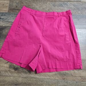 & Trousers Shorts Hot Pink Fuchs Barbiecore Hot Pants Side Zip High Rise Size 10